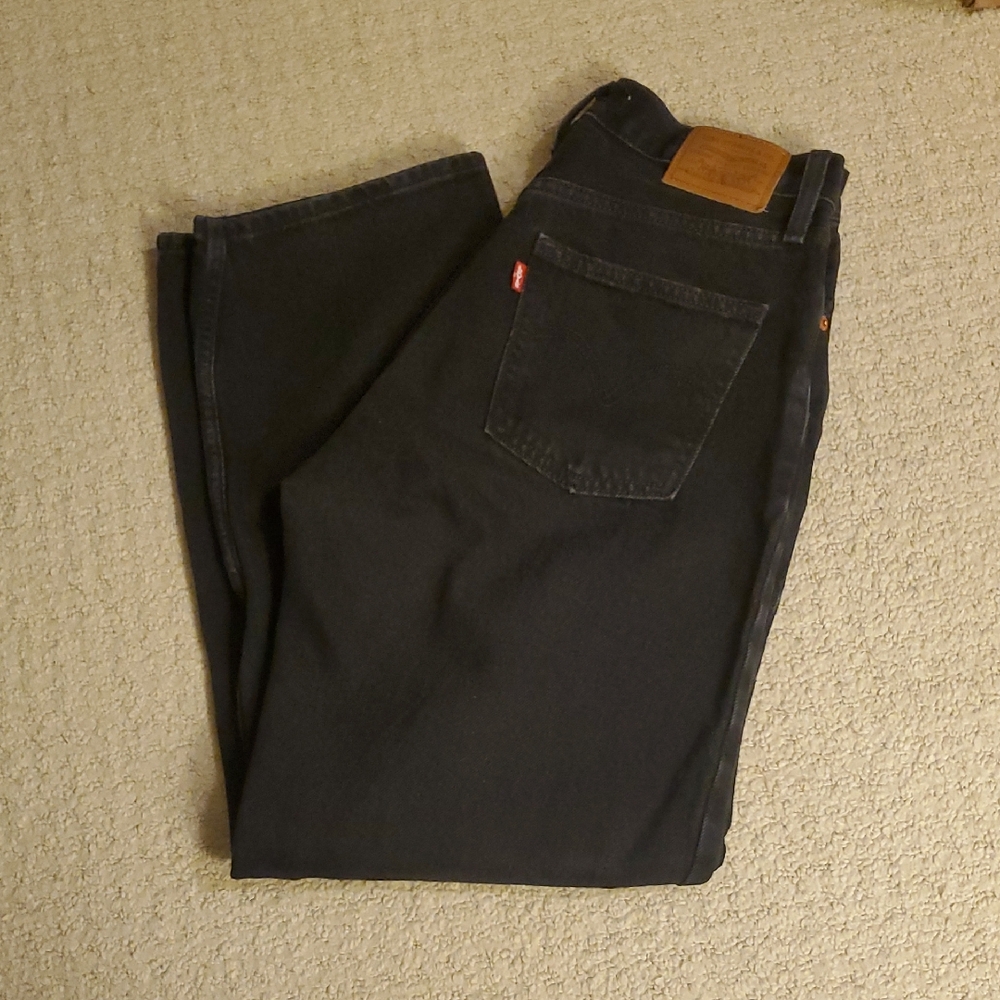 Women's Black Denim Jeans - Classic Straight Fit - Levis
